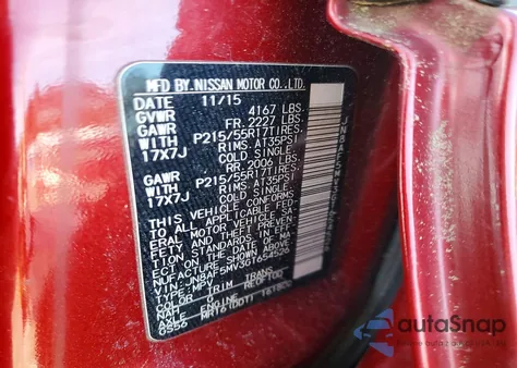 2016 Nissan Juke S из США, поврежденный, VIN JN8AF5MV3GT654526